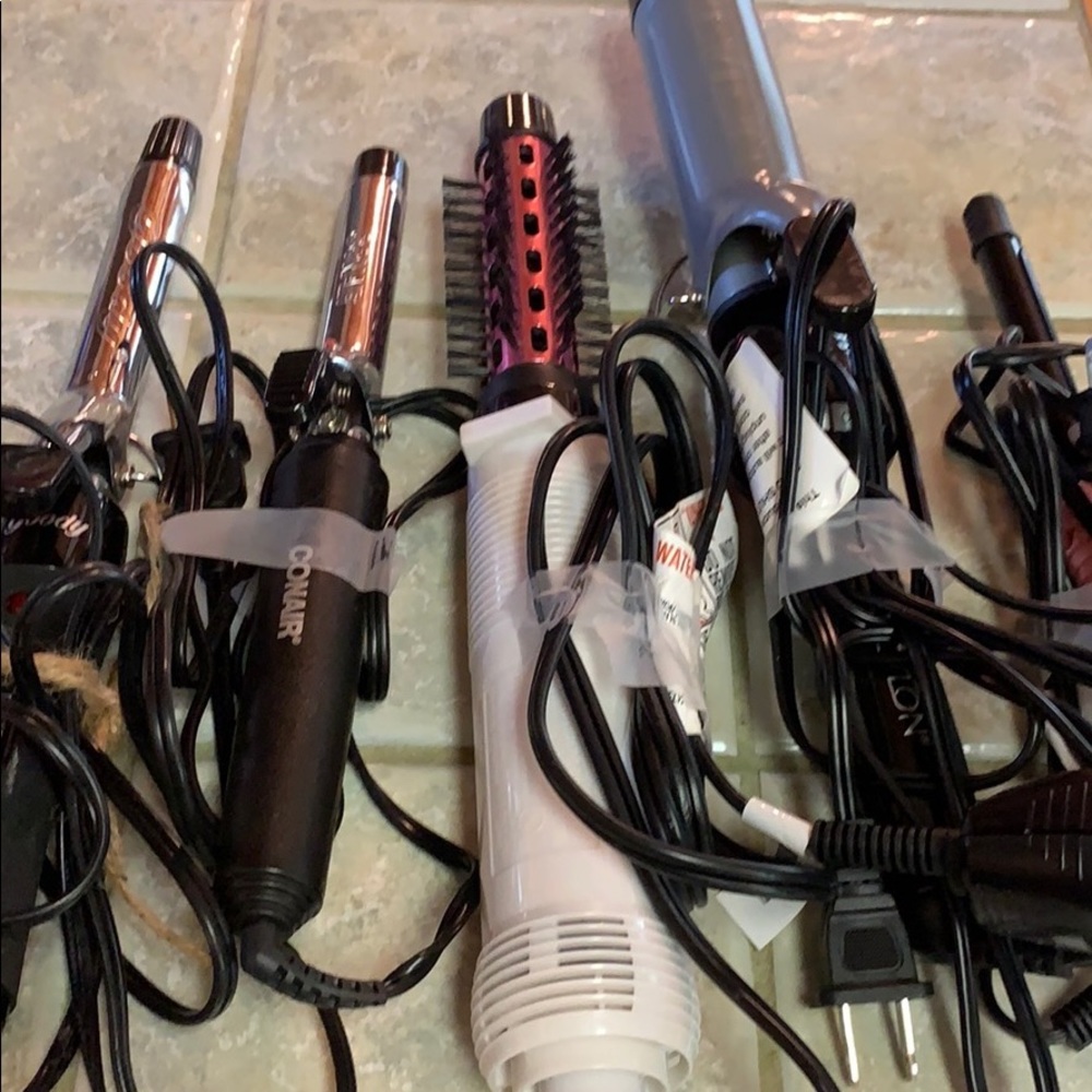Curling Irons and brush Revlon Conair Goody brands